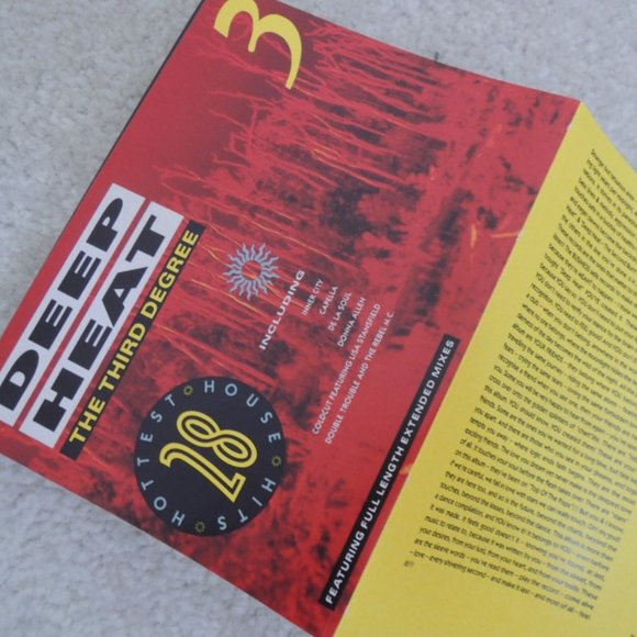 Deep Heat 3 The Third Degree Various 80's Dance Hits 1989 Double Cassette Tape - Picture 7 of 8